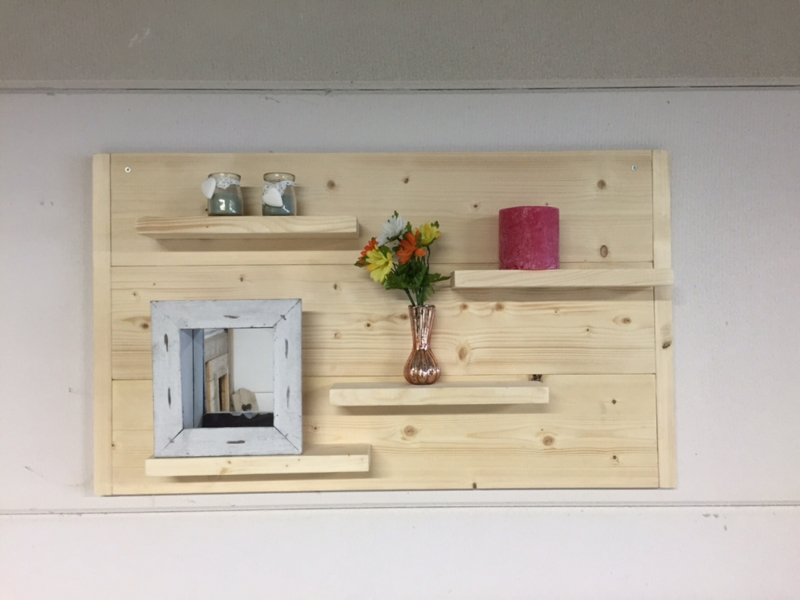 Edelsteen Woedend Panter Wandbord nieuw steigerhout | Wanddecoratie | KSK Houten meubelen