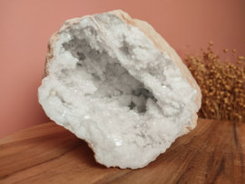 bergkristal geode helft