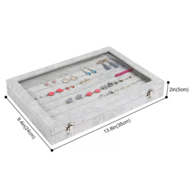 Sieradendoos Grijs Large