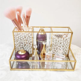 Make-up Organizer Goud 