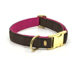 SCUBA halsband - bruin/fuchsia