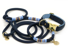 combinaties met donker blauw touw