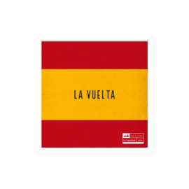 Wielren poster - vuelta a España vlag