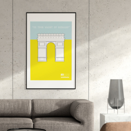 Cycling wall decoration - The Tour waits for no one