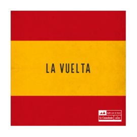 Wielren poster - vuelta a España vlag