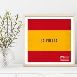 Affiche cyclisme - drapeau vuelta a España