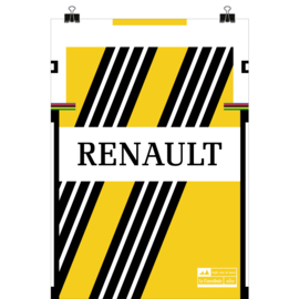 Vintage wielerposter - Renault wielerploeg