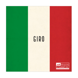 Affiche cyclisme - drapeau giro d'Italia