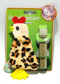 Kattenspeelgoed met kattenkruid kip