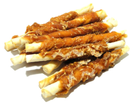 Cheweesticks met gedroogde kip 100 stuks