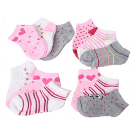 3-pak RUINUR  kindersokken multicolor - Mix - Sneaker Meisjessokken - antibacteriële sokken