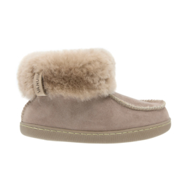 Beige leren Kinderpantoffel gemaakt van Schapenvacht mt 29 tm 34