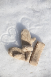 Wollen hoofdband - Beige