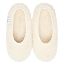 Ballerina Sloffen - Creme  - 100%  Schapenwol