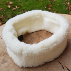 Wollen hoofdband ⊰ Creme Wit