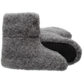 Sloffen van 100% Schapenwol met antislip zool Unisex