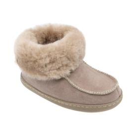 Beige leren Kinderpantoffel gemaakt van Schapenvacht mt 29 tm 34