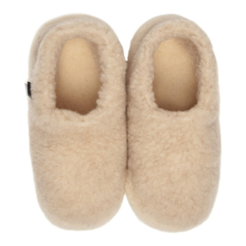 Nordic Sloffen - Creme met een vleugje Roze- 100 % Schapenwol | Antislipzool