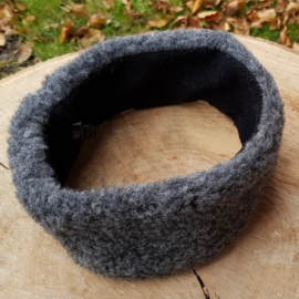 Wollen hoofdband ⊰ Antraciet