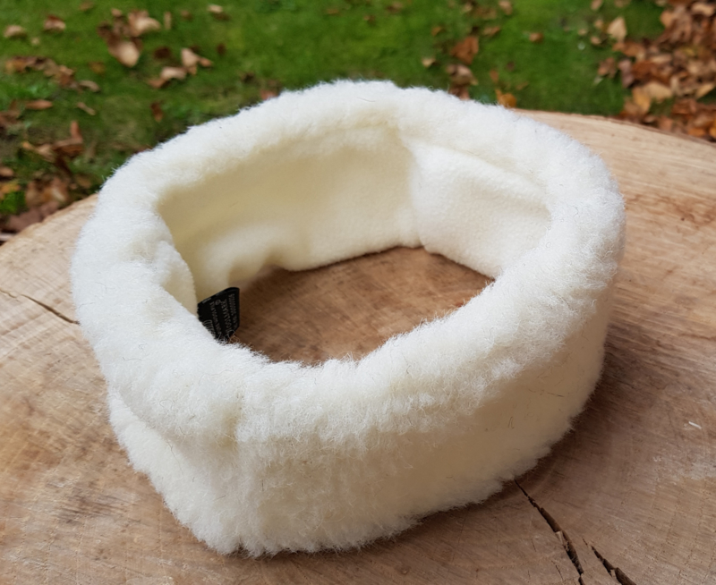 Wollen hoofdband ⊰ Creme Wit