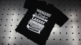 T-shirt niemand is perfect