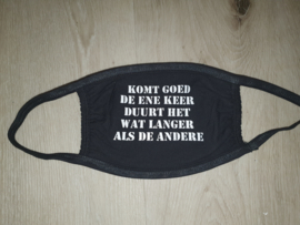 Mondkapje 3 laags met tekst