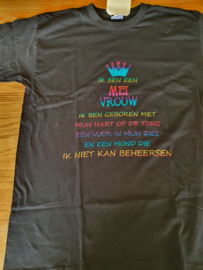 T shirt Mei vrouw maat S