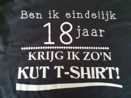 T-shirt 18 jaar maat M