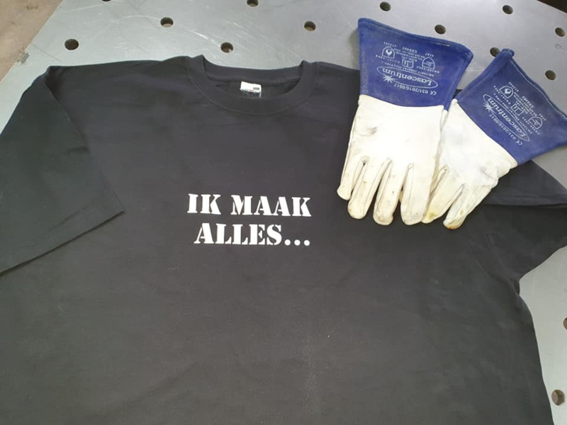 T-shirt "ik maak alles...