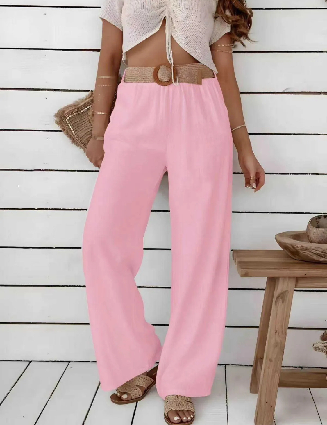 Broek Mina roze