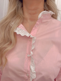 Roze hemdje kant
