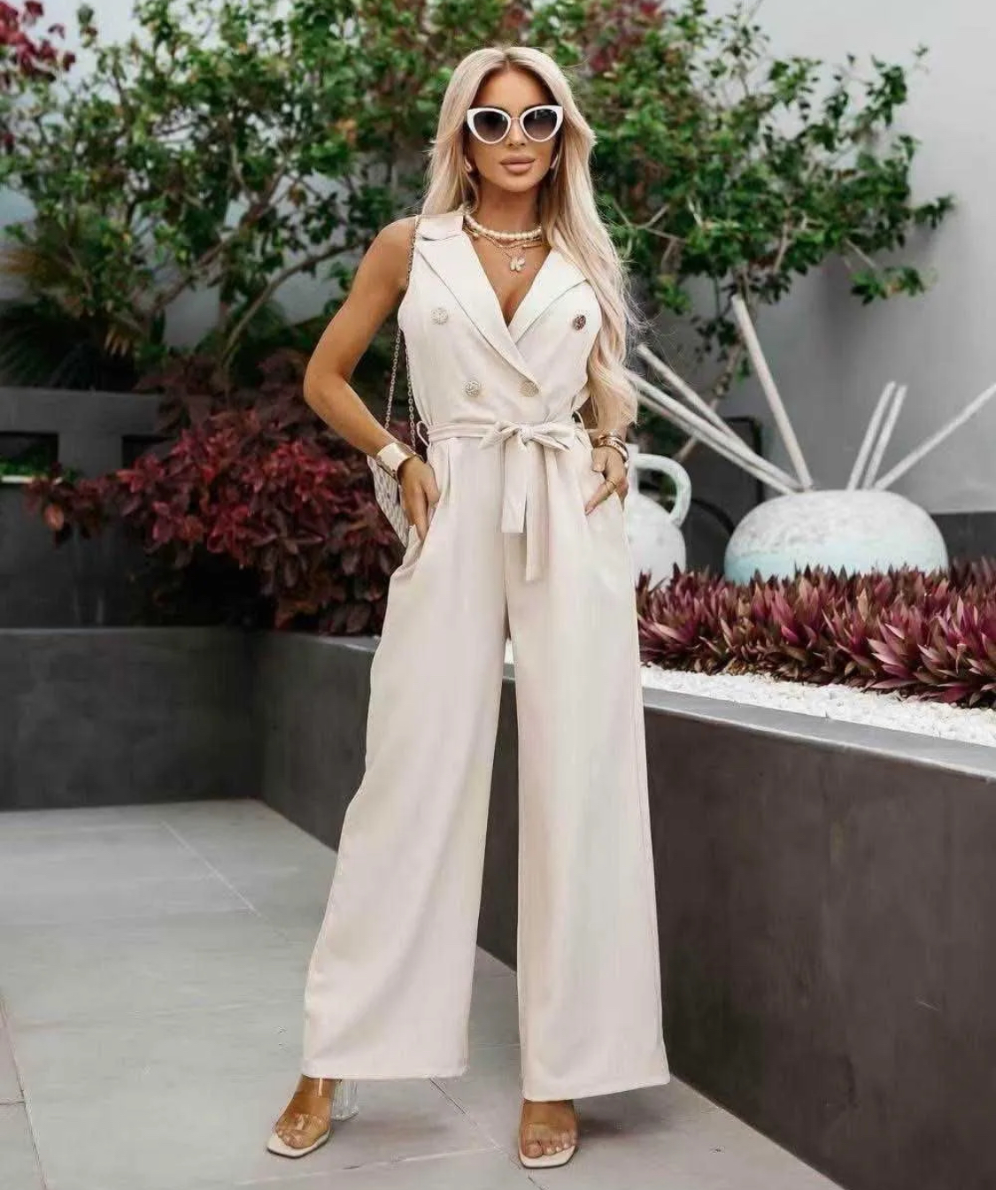 Jumpsuit Vera beige