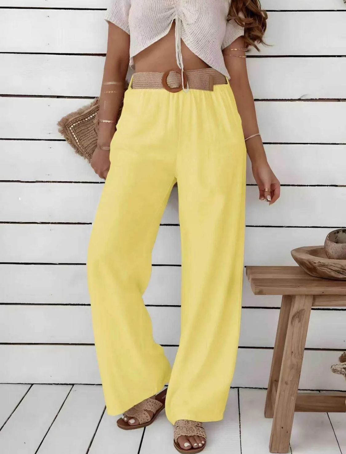 Broek Mina geel