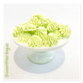 Meringue ster groen fris zure appeltjes