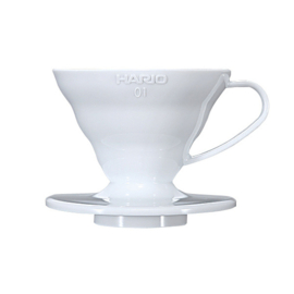 Hario V60-01 Plastic Dripper Wit