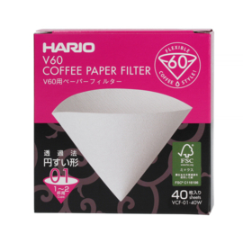 Hario V60-01 paper filters (40pc)