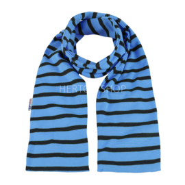 Bretonse sjaal 140x15 cm   Lichtblauw - Marineblauw