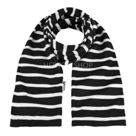 Bretonse sjaal 160x20 cm   Zwart - Wit