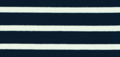 Bretonse streep hoofdband Marineblauw - Ecru