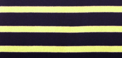 Bretonse streep hoofdband Marineblauw - Geel