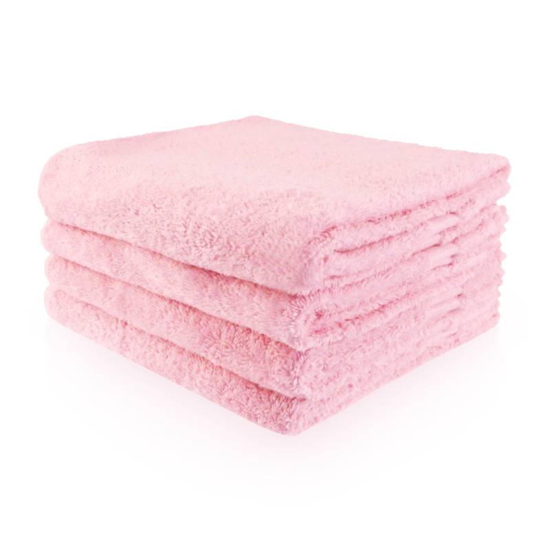 Handdoek met naam of tekst - Roze