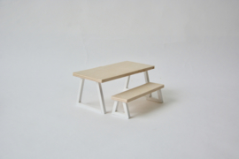 Design bench white