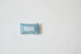 Kussentje “paradise”  blue