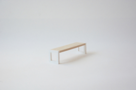 Cube bench white