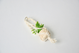 Macrame plantenhanger incl plant in pot