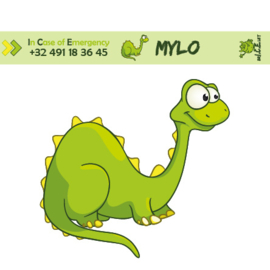 brICElet groene dino