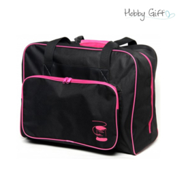 Naaimachinetas Hobbygift zwart met fuchsia