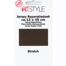Jersey reparatiedoek ~ kleur 881 (bruin)