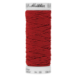 Rimpel-elastiek Mettler ~  kleur rood