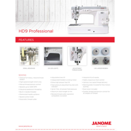 Janome HD9 Professional